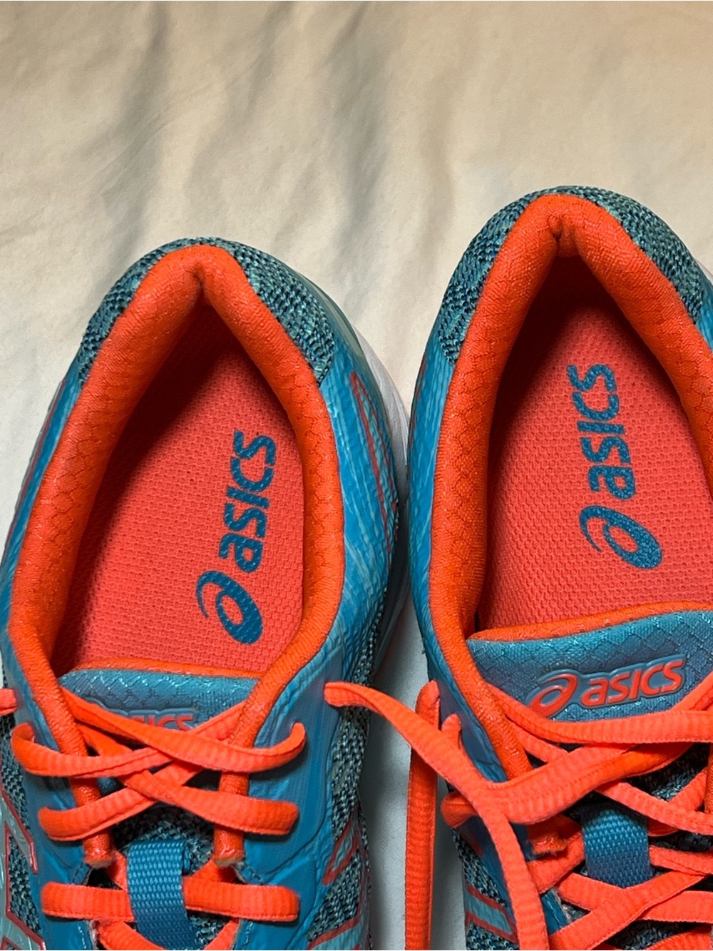 ASICS Blue and Orange Women's Running Sneakers size 8 - Picture 7 of 12